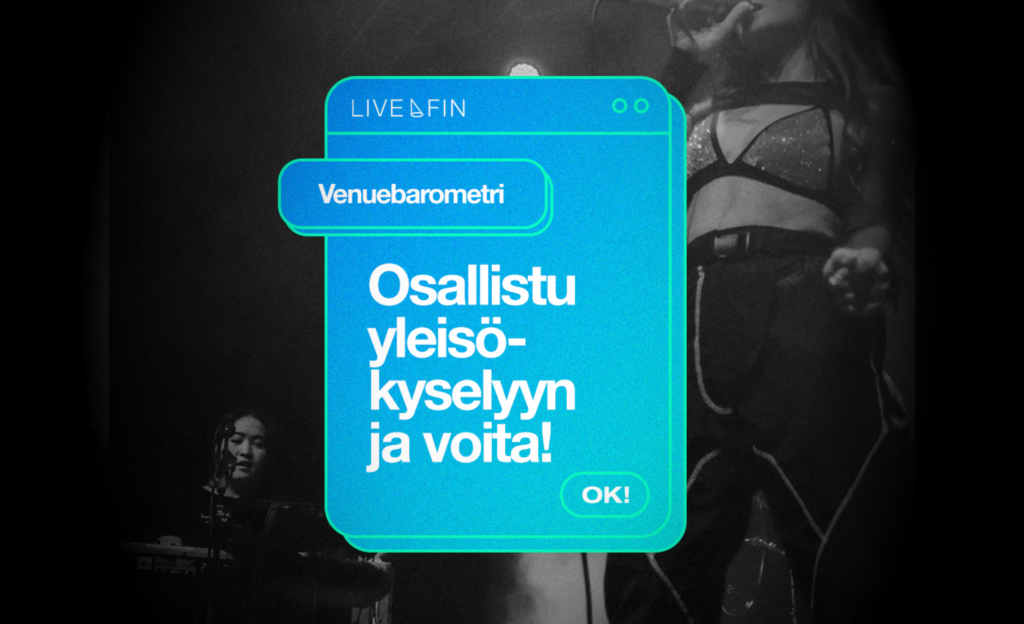 Vastaa Venuebarometriin ja voita liput keikalle sulle ja kaverille!